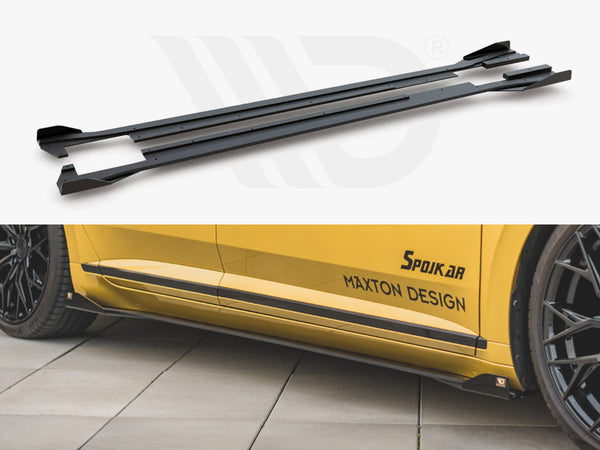 Maxton Racing Side Skirts Diffusers (+flaps) VW Arteon R-line (2017-)