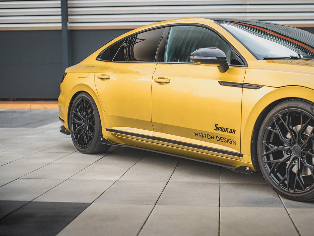 Street PRO Side Skirt Diffusers + Flaps compatible with Volkswagen Arteon R-Line Sedan / Shooting Brake Mk1