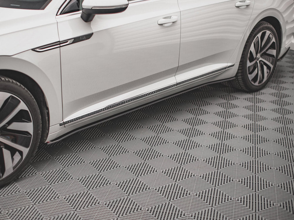 Street PRO Side Skirt Diffusers V.1 compatible with Volkswagen Arteon R/ R-Line Sedan / Shooting Brake Mk1 Facelift