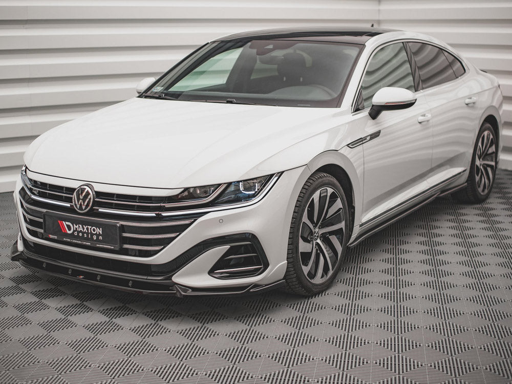 Front Splitter V.1 compatible with Volkswagen Arteon R-Line Sedan / Shooting Brake Mk1 Facelift