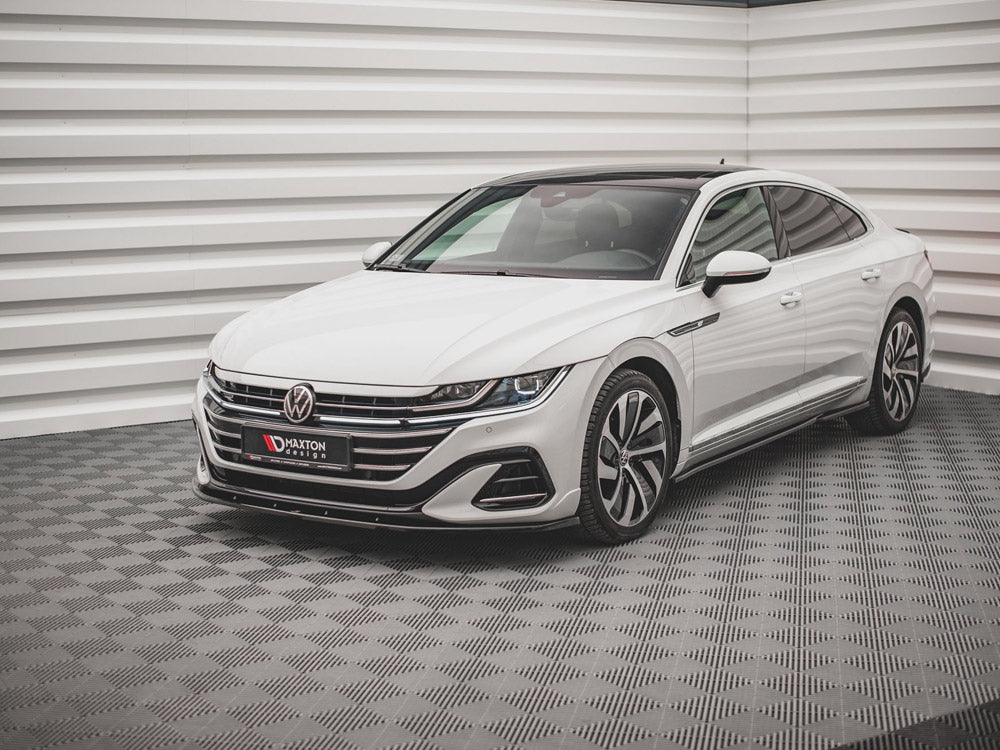 Front Splitter V.2 compatible with Volkswagen Arteon R-Line Sedan / Shooting Brake Mk1 Facelift