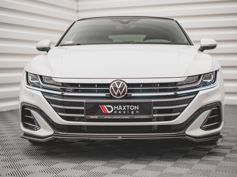 Front Splitter V.3 compatible with Volkswagen Arteon R-Line Sedan / Shooting Brake Mk1 Facelift