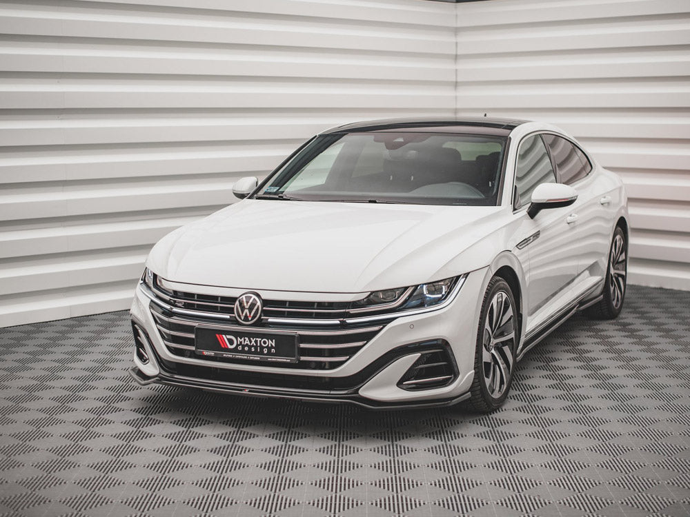 Front Splitter V.3 compatible with Volkswagen Arteon R-Line Sedan / Shooting Brake Mk1 Facelift