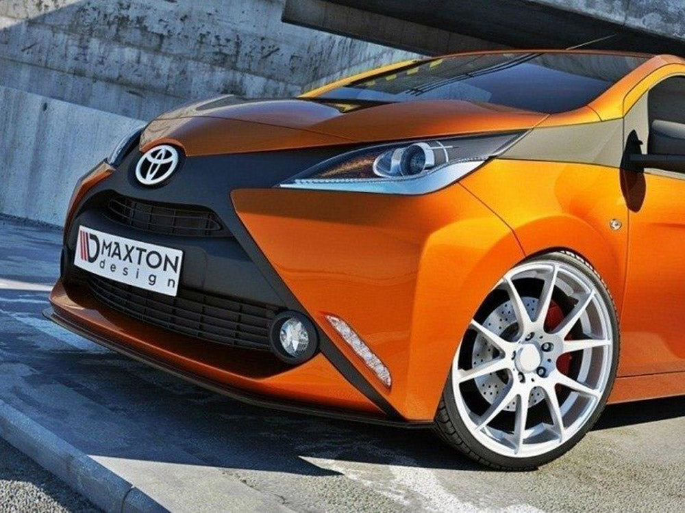 Front Splitter compatible with Toyota Aygo Mk2 - Textured