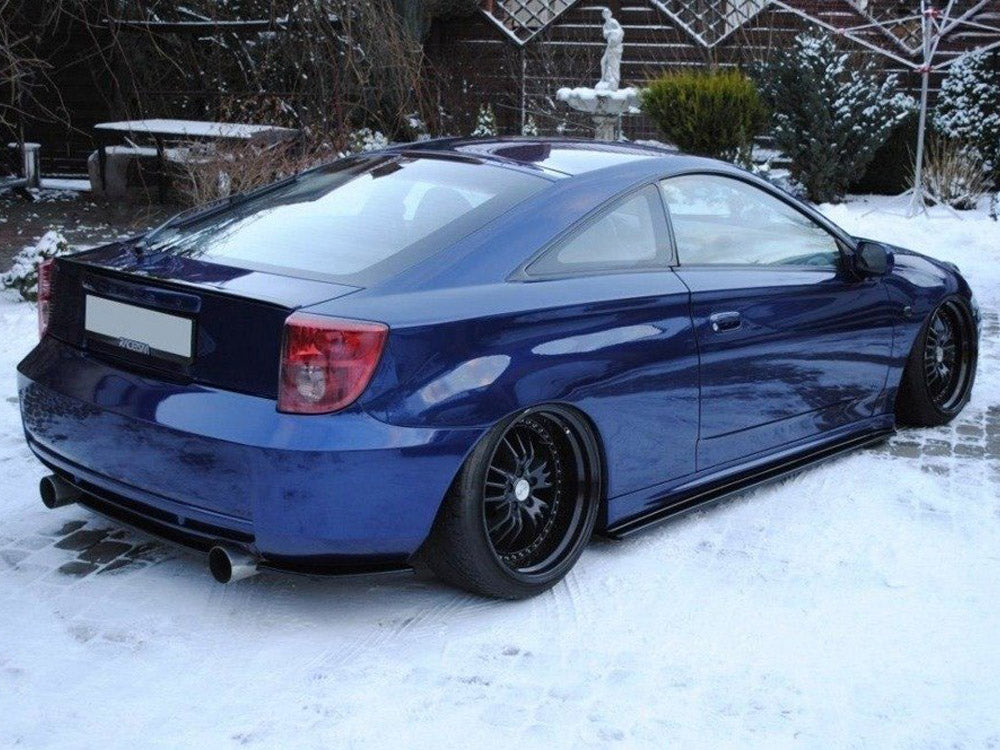 Rear Side Splitters compatible with Toyota Celica T23 Preface - Carbon Look