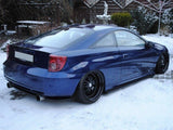 Rear Side Splitters compatible with Toyota Celica T23 Preface - Carbon Look