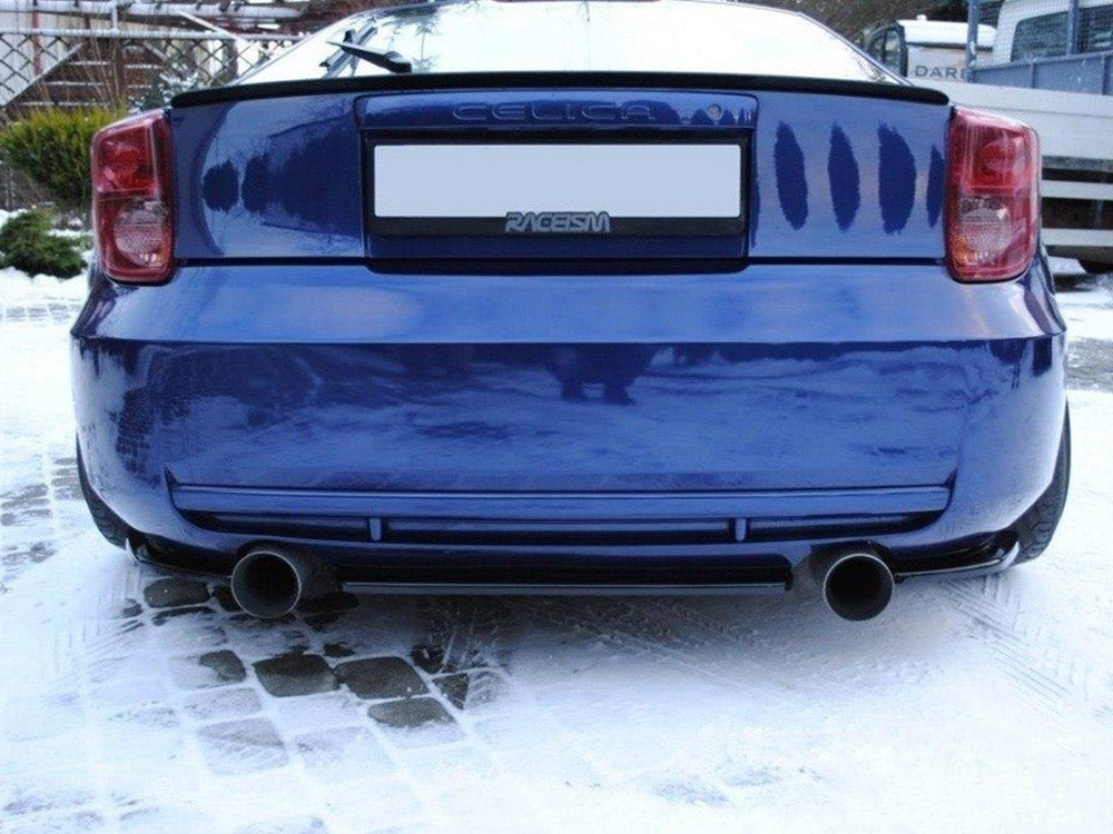 Rear Side Splitters compatible with Toyota Celica T23 Preface - Carbon Look