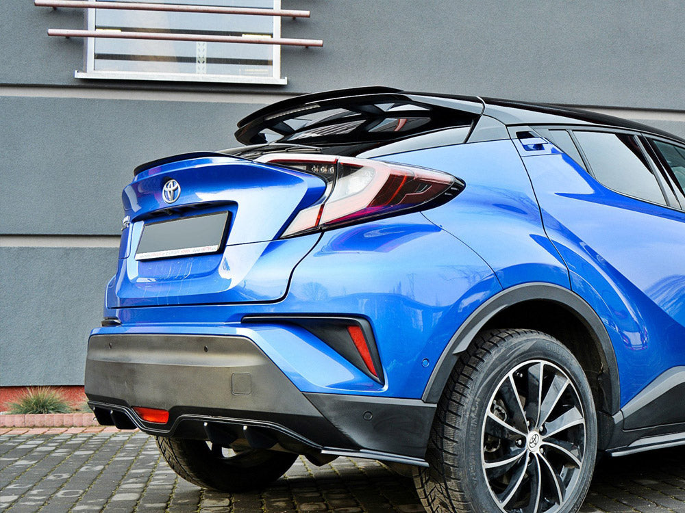 Roof Spoiler Extension CAP compatible with Toyota C-HR (2016-UP) - Carbon Look