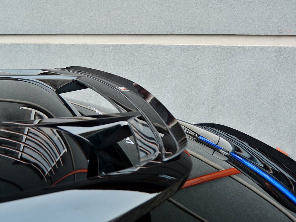 Roof Spoiler Extension CAP compatible with Toyota C-HR (2016-UP) - Carbon Look
