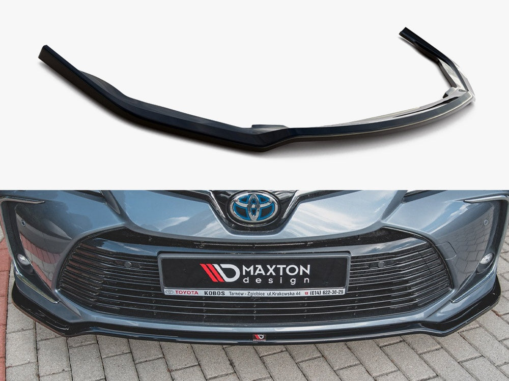 Front Splitter compatible with Toyota Corolla Mk12 Sedan - Carbon Look