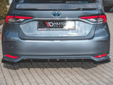 Rear Side Splitters compatible with Toyota Corolla Mk12 Sedan - Carbon Look