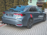 Side Skirts Diffusers compatible with Toyota Corolla Mk12 Sedan - Carbon Look