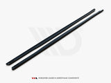 Side Skirts Diffusers compatible with Toyota Corolla Mk12 Sedan - Carbon Look