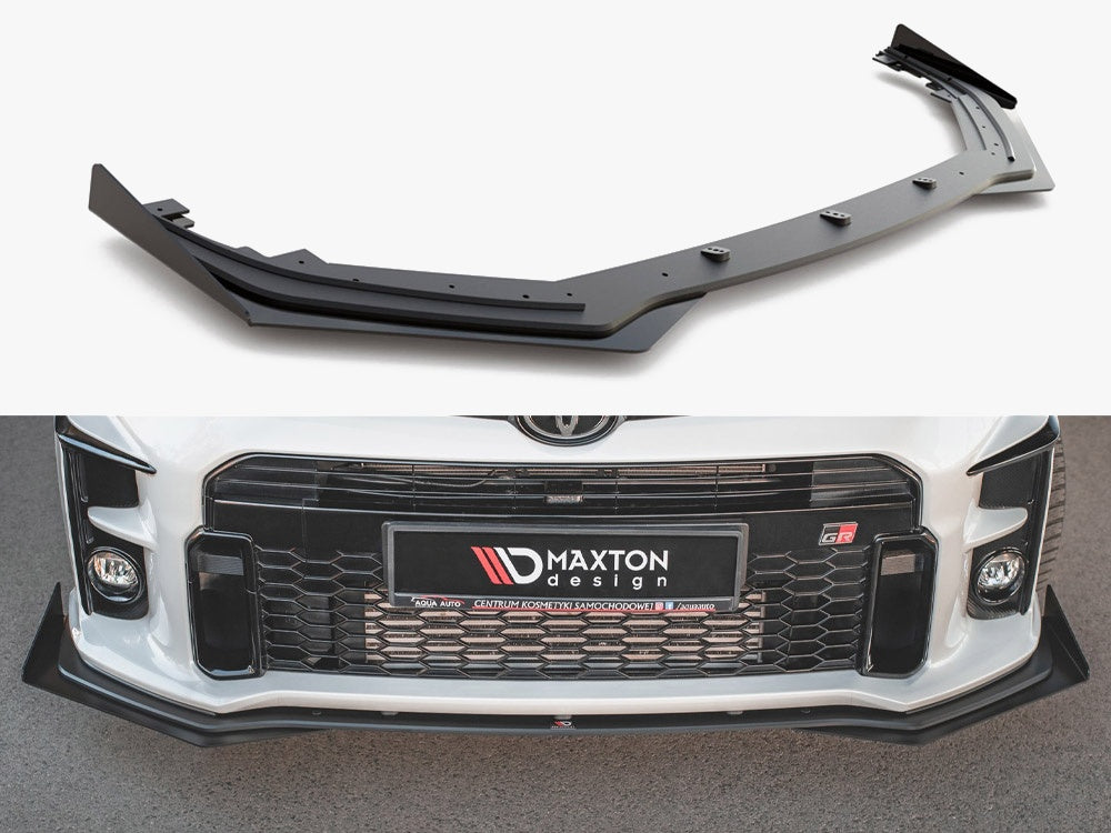 Street PRO Front Splitter + Flaps compatible with Toyota GR Yaris Mk4