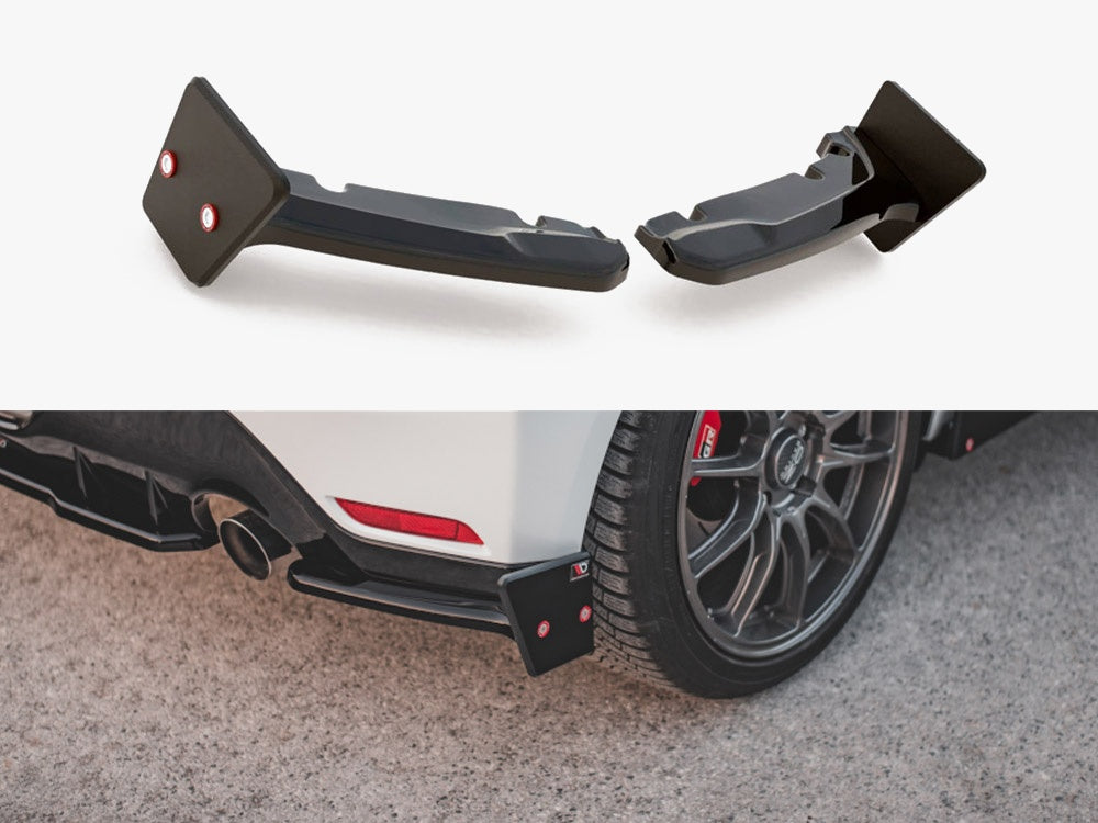 Rear Side Splitters V.2 + Flaps compatible with Toyota GR Yaris Mk4
