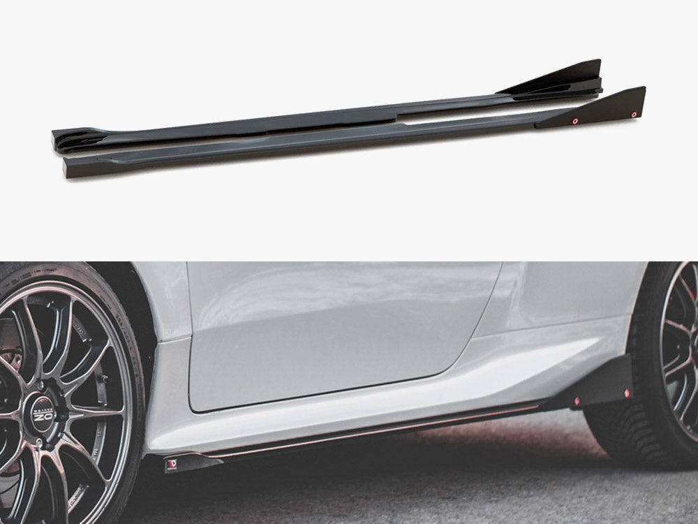 Side Skirts Diffusers V.2 + Flaps compatible with Toyota GR Yaris Mk4