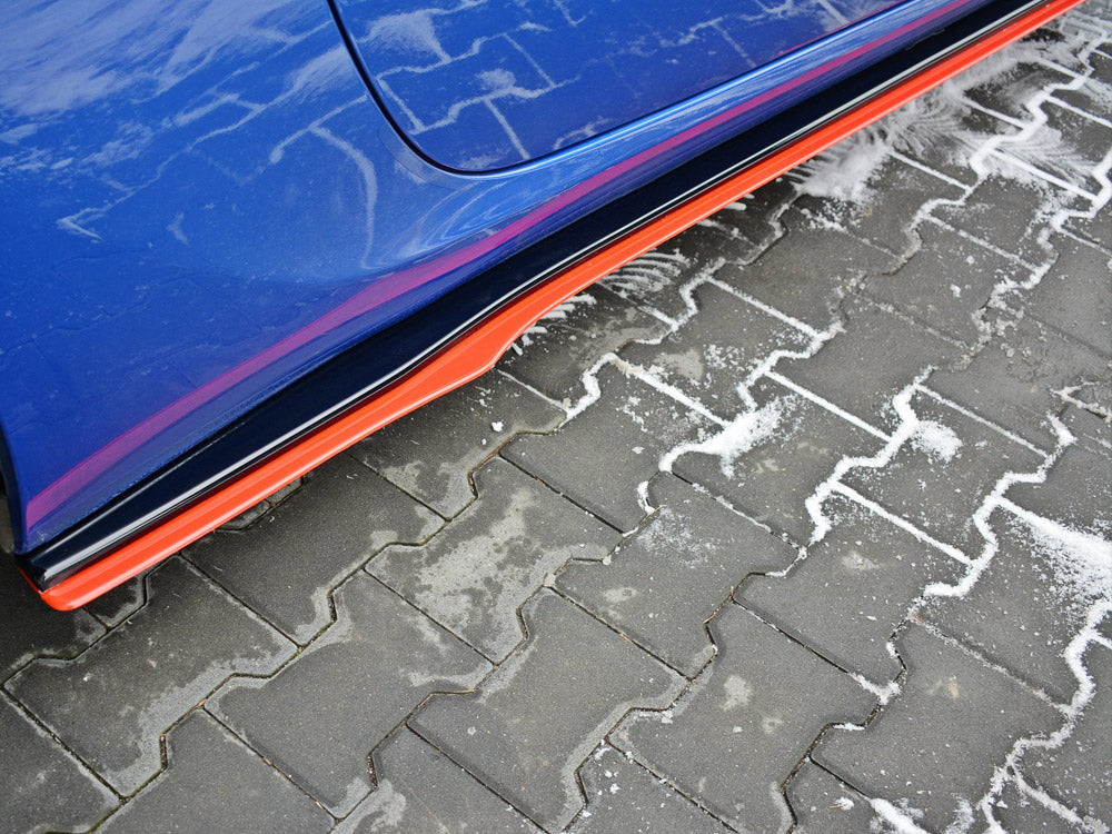 Side Skirts Splitters (Black &amp; Red) V.2 Subaru BRZ / Toyota GT86 Facelift (2017-2020)