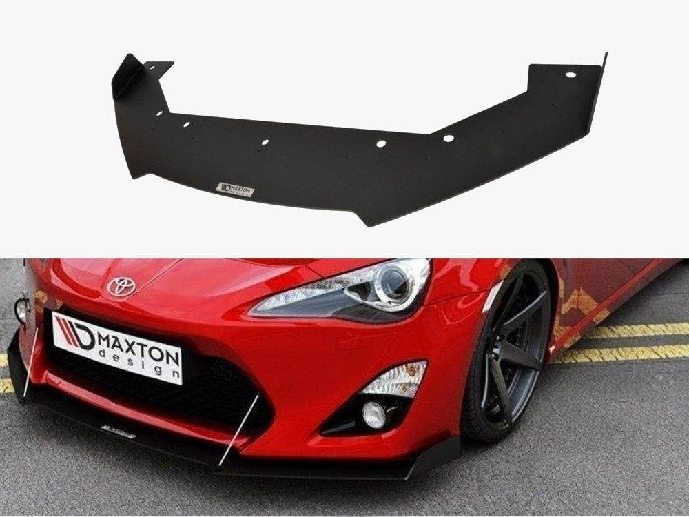 Front Racing Splitter compatible with Toyota GT86 (With Wings)