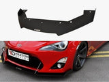 Front Racing Splitter compatible with Toyota GT86 (With Wings)