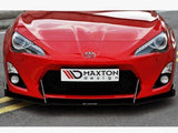 Front Racing Splitter compatible with Toyota GT86 (With Wings)