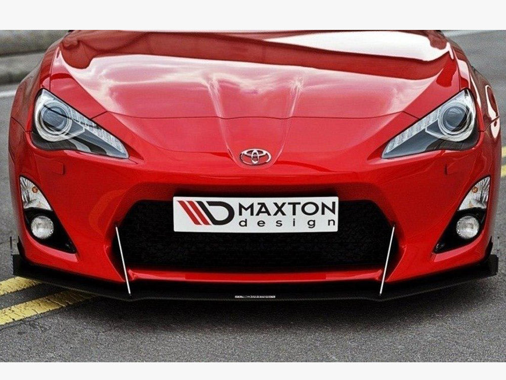 MAXTON DESIGN Front Racing Splitter Toyota GT86 (With Wings) (2012-2016)