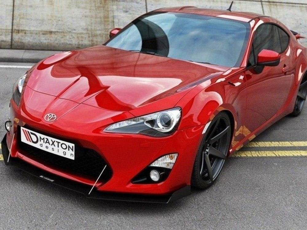 MAXTON DESIGN Front Racing Splitter Toyota GT86 (With Wings) (2012-2016)