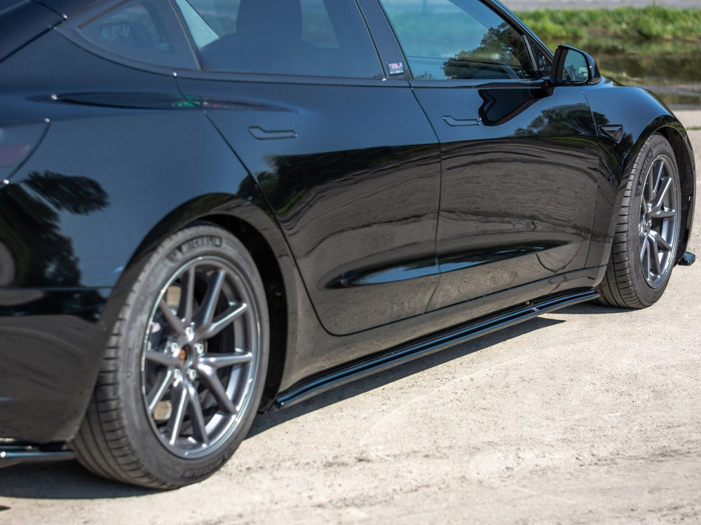Side Skirts Diffusers compatible with Tesla Model 3 / Model 3 Performance Mk1 / Mk1 Facelift