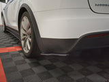 Rear Side Splitters V.2 compatible with Tesla Model X (2015-)