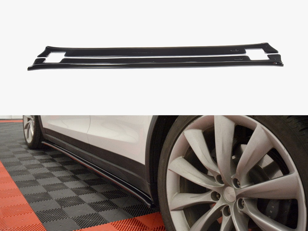 Side Skirts Diffusers V.1 compatible with Tesla Model X (2015-)
