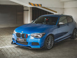 Street PRO Front Splitter + Flaps compatible with BMW M135i F20