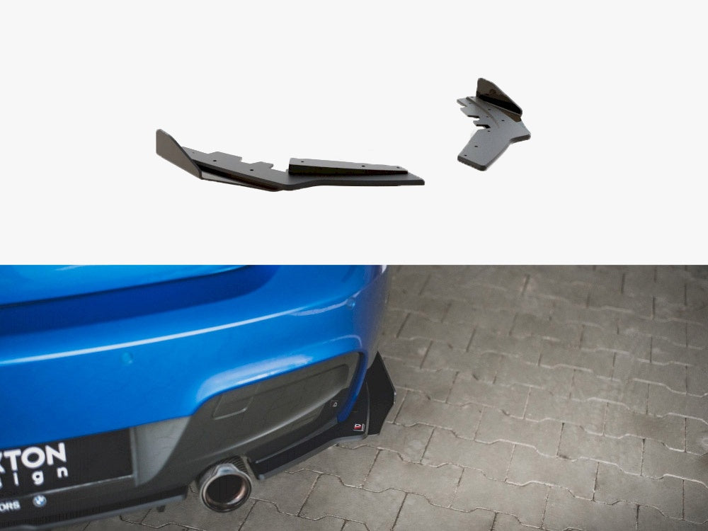 Street PRO Rear Side Splitters + Flaps compatible with BMW M135i F20