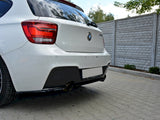 Central Rear Splitter compatible with BMW 1 F20 / F21 - Carbon Look