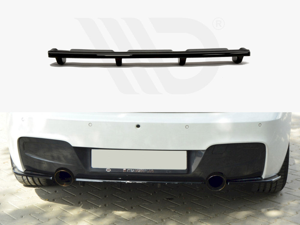 MAXTON DESIGN Central Rear Splitter (Vertical Bars) BMW 1 F20 / F21