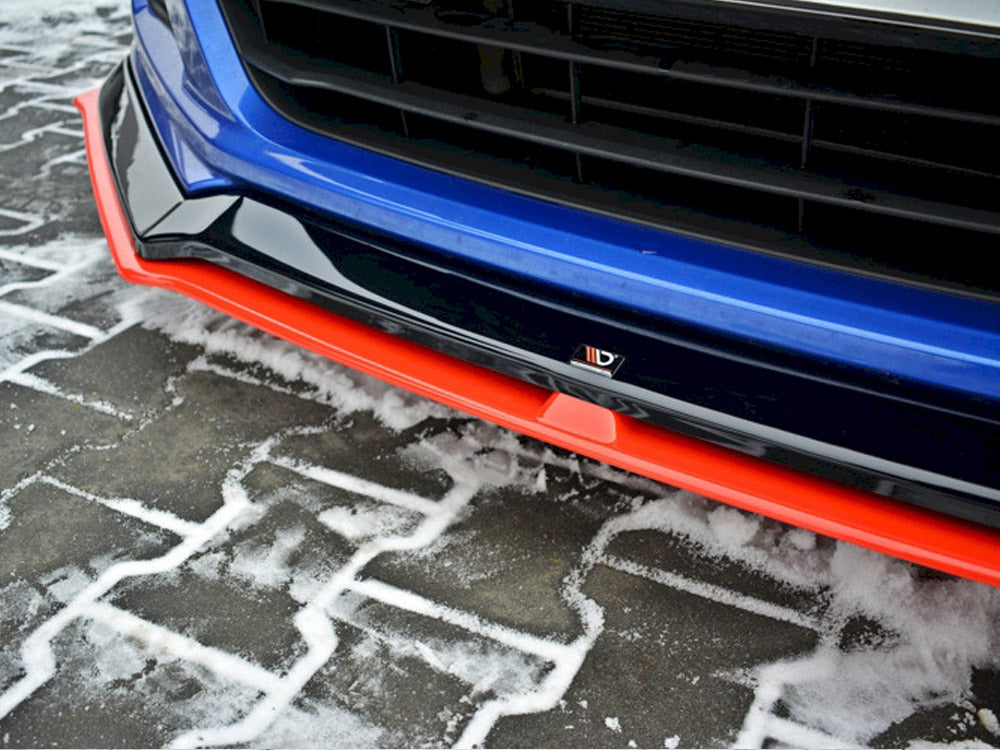 MAXTON DESIGN Front Splitter (Black &amp; Red) V.5 Subaru BRZ Facelift (2017-2020)
