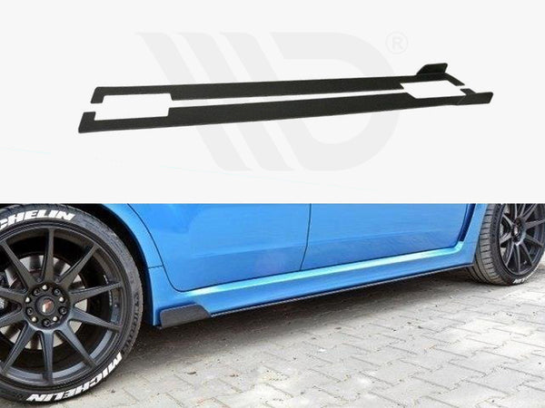 Racing Side Skirts Diffusers Subaru Impreza WRX STI 2009-2011