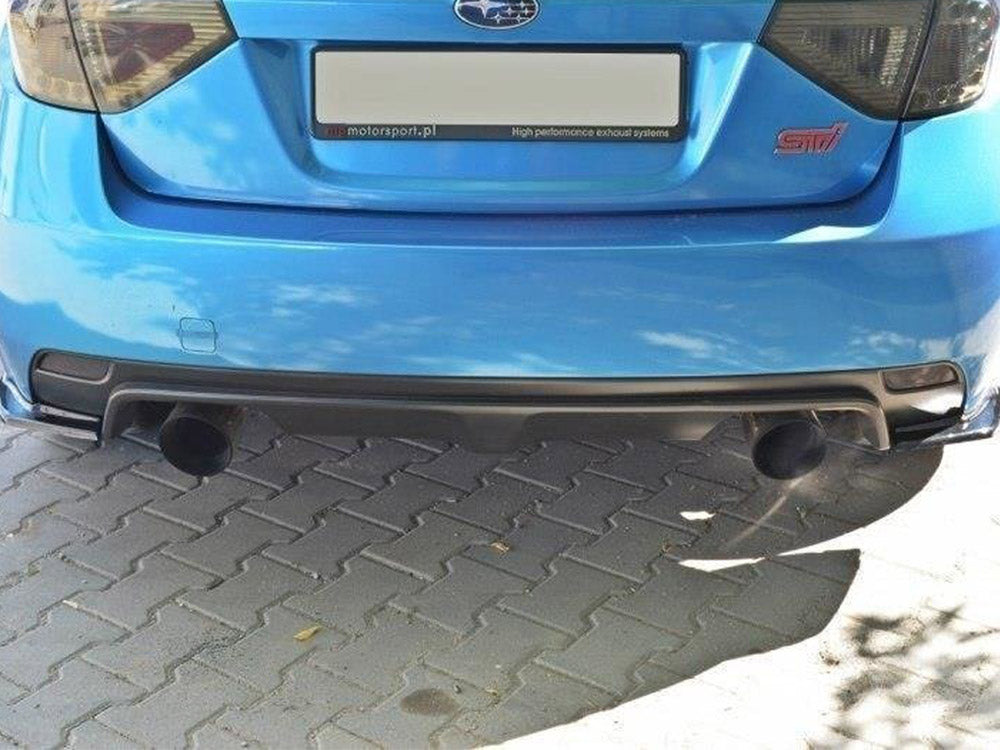 Rear Side Splitters compatible with Subaru Impreza WRX STI Mk3 - Carbon Look