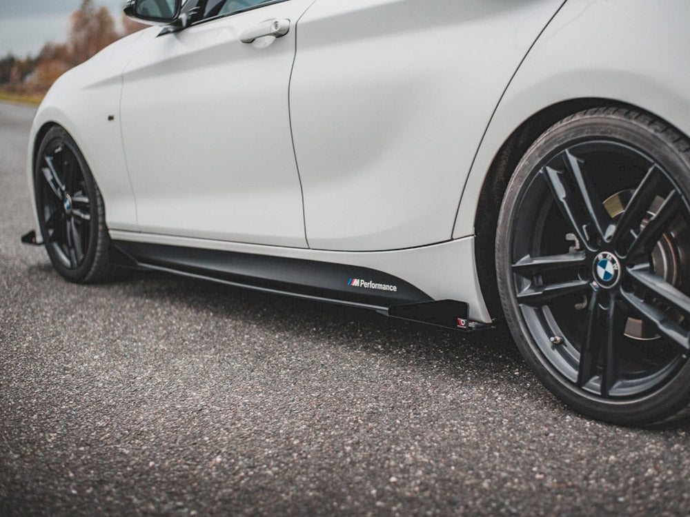 Racing Durability Side Skirts Diffusers V.2 + Flaps BMW 1 F20 M-Pack Facelift / M140i