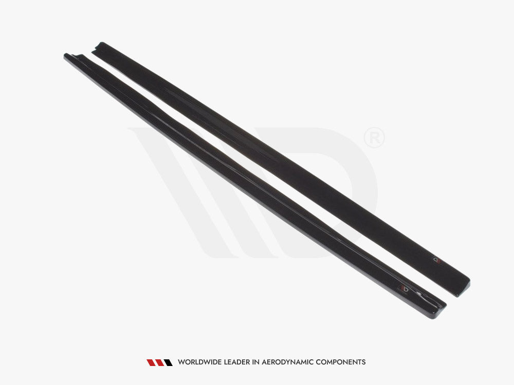 Side Skirts Diffusers compatible with Skoda Fabia Mk2 RS (2010-2014) - Carbon Look