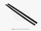 Side Skirts Diffusers compatible with Skoda Fabia Mk2 RS (2010-2014) - Textured
