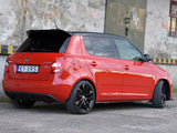 Side Skirts Diffusers compatible with Skoda Fabia Mk2 RS (2010-2014) - Carbon Look