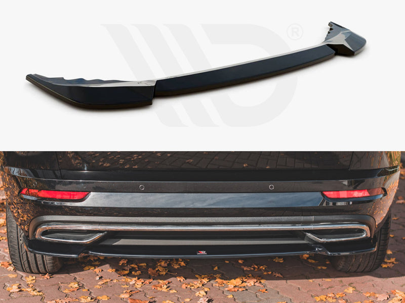 MAXTON DESIGN Central Rear Splitter Skoda Karoq Sportline