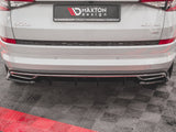 Rear Valance compatible with Skoda Kodiaq Mk1 Sportline - Carbon Look