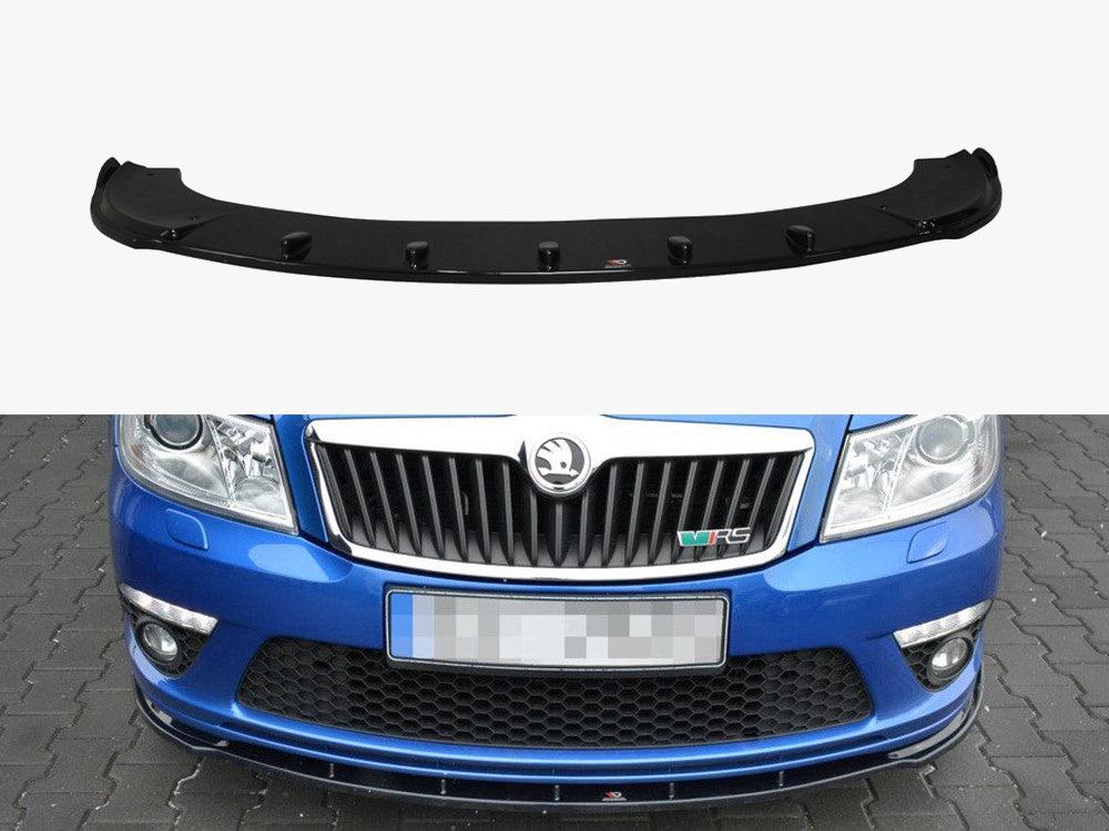 Front Splitter V.1 compatible with Skoda Octavia Mk2 vRS Facelift (2008-2013)