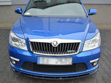 Front Splitter V.1 compatible with Skoda Octavia Mk2 vRS Facelift (2008-2013)