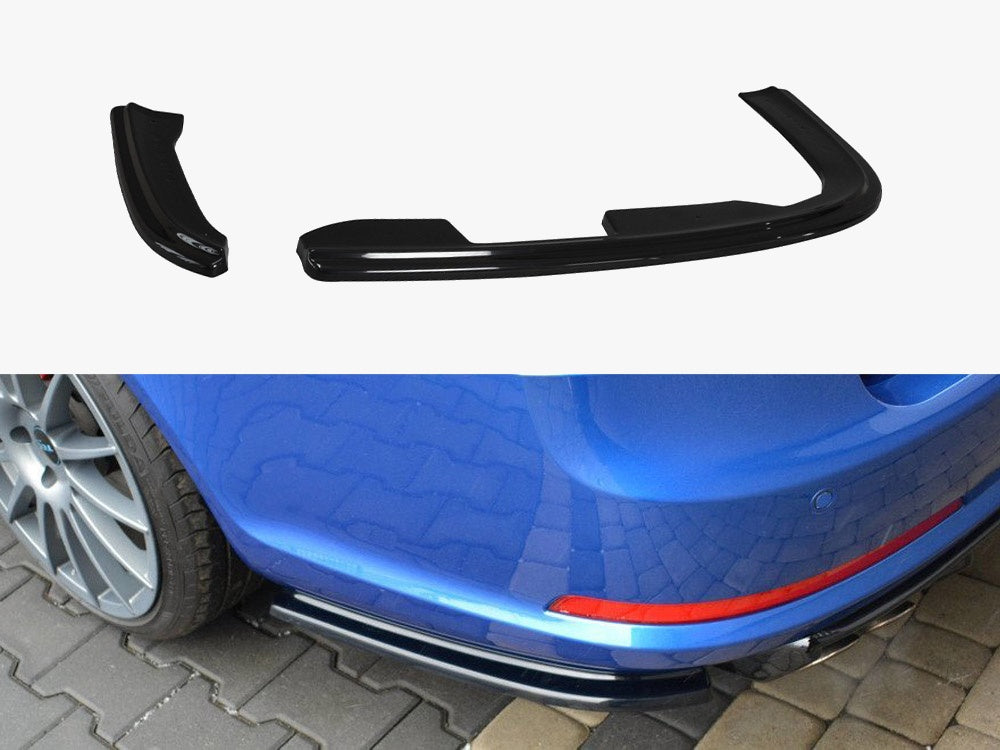 Rear Side Splitters compatible with Skoda Octavia Mk2 vRS Estate Facelift - Textured