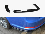 Rear Side Splitters compatible with Skoda Octavia Mk2 vRS Estate Facelift - Textured