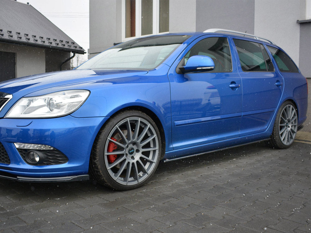 Side Skirts Splitters Skoda Octavia MK2 VRS Facelift  (2008-2013)