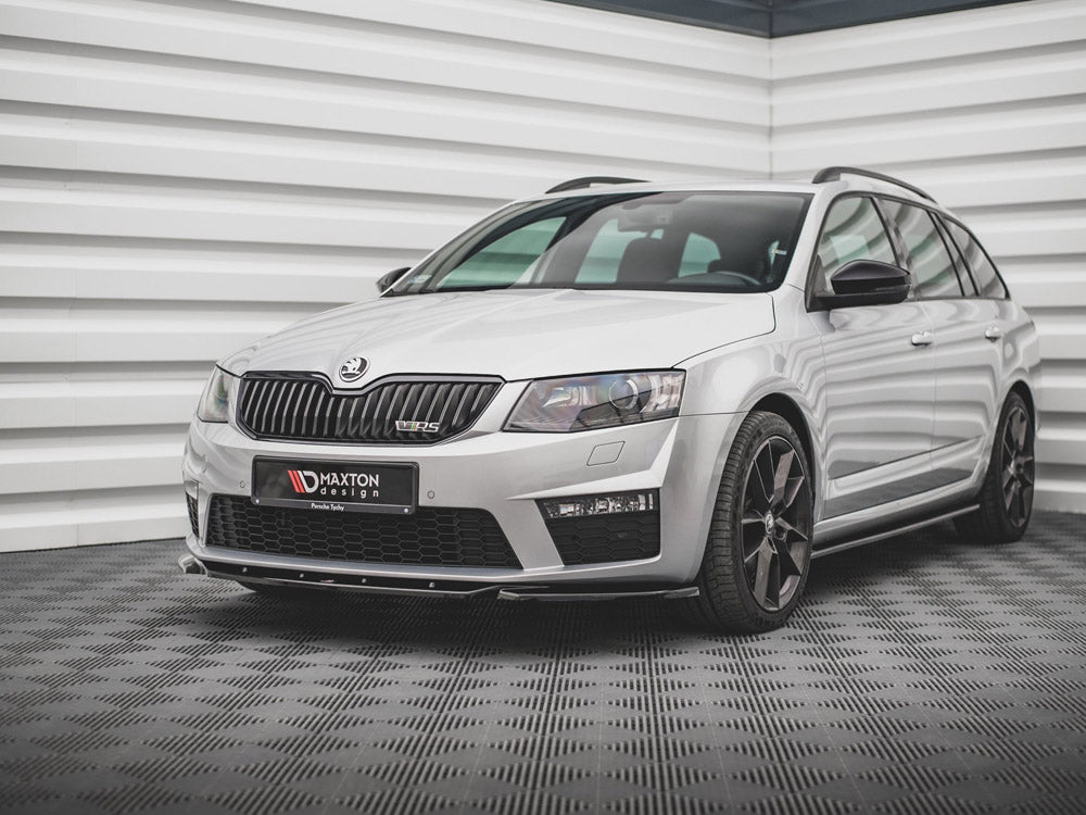 Front Splitter V.4 compatible with Skoda Octavia RS Mk3 (2013-2016)