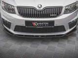 Front Splitter V.4 compatible with Skoda Octavia RS Mk3 (2013-2016)