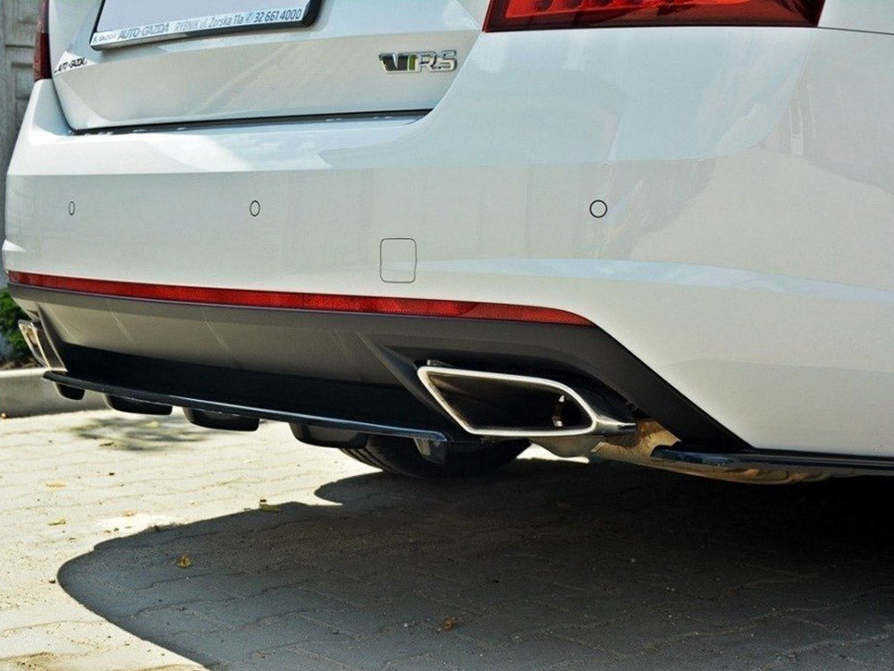 Central Rear Splitter compatible with Skoda Octavia vRS Mk3/ Mk3.5 Hatchback/ Estate